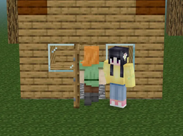 Only Annie and the child’s character are in the class world